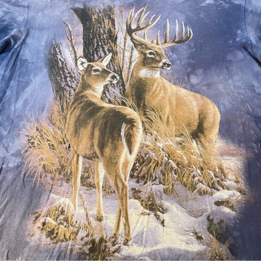 Vintage 1998-99 Unisex The Mountain Deer T Shirt Size Large